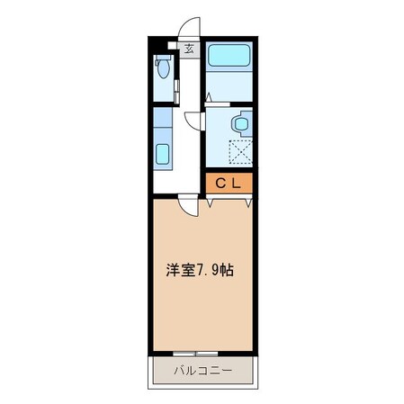 ボヌール唐津駅前の物件間取画像